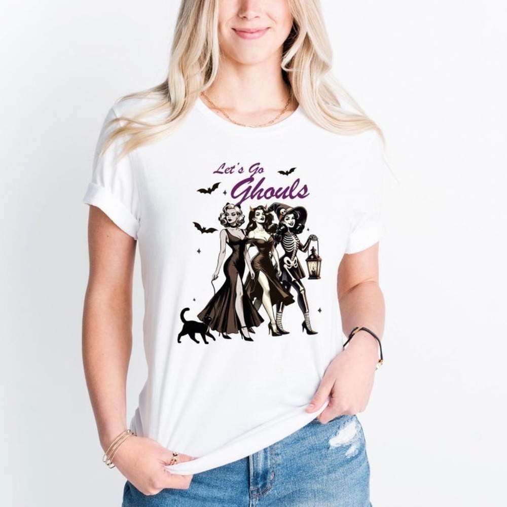 Lets Go Ghouls T-Shirt Girls Trip Salem Time To Get Wicked Witch Shirt
